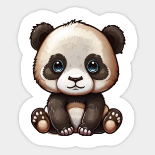 This baby panda cartoon is too adorable to handle Sticker